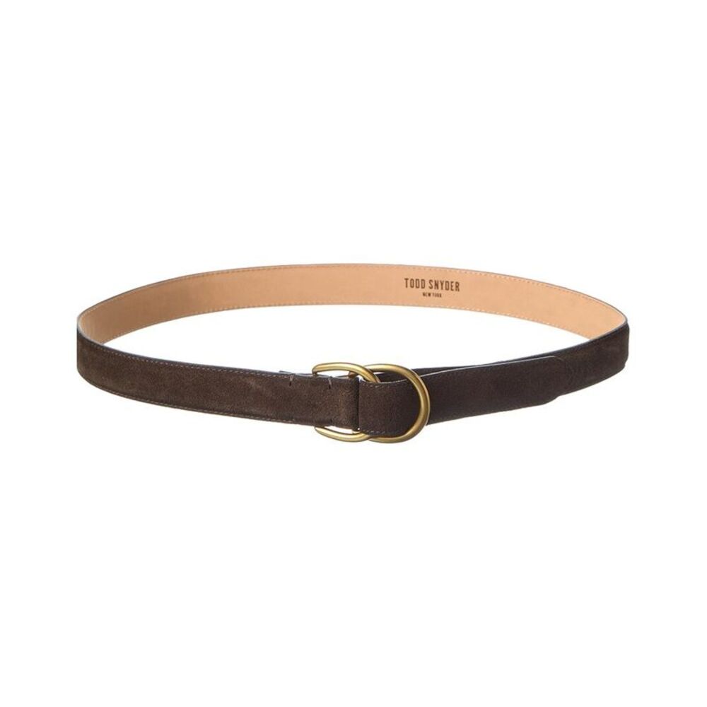 Todd Snyder Suede Belt, Brown